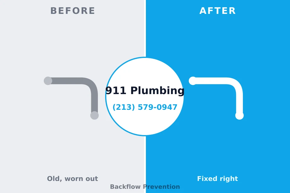 Before and after: plumbing repair Tucumcari, NM